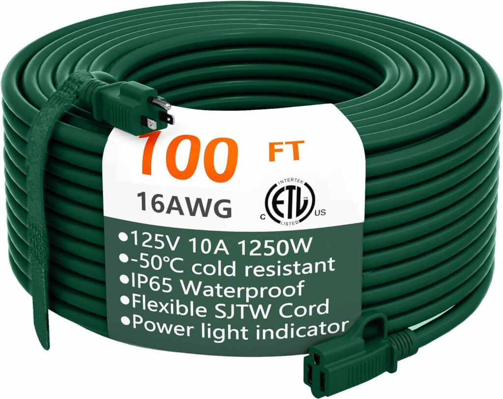 100 ft Outdoor Holiday extension cord